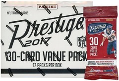 2017 Panini Prestige NFL Football Value Pack Box - POSSIBLE MAHOMES ROOKIE CARD!